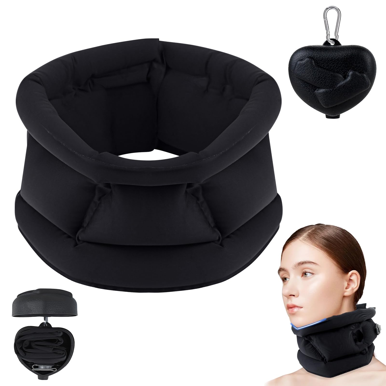 Amazon｜さえだ ネックピロー エアー 首枕 飛行機 【超軽量x口付けず